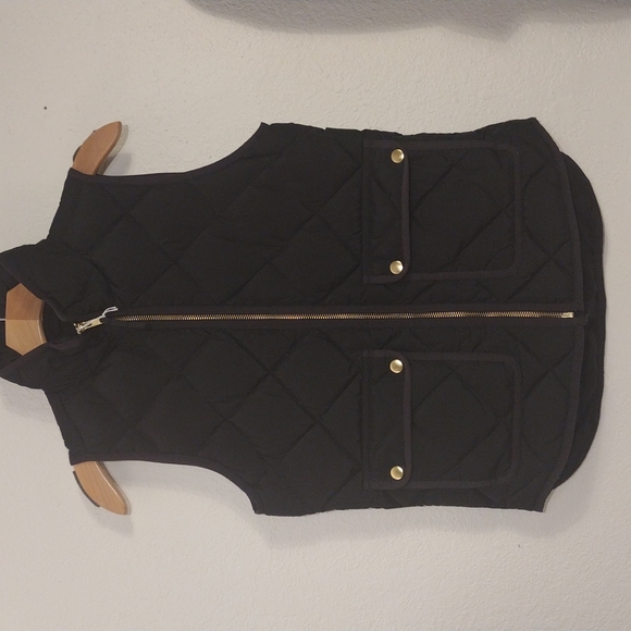 J.Crew women's puffer vest blk xxs